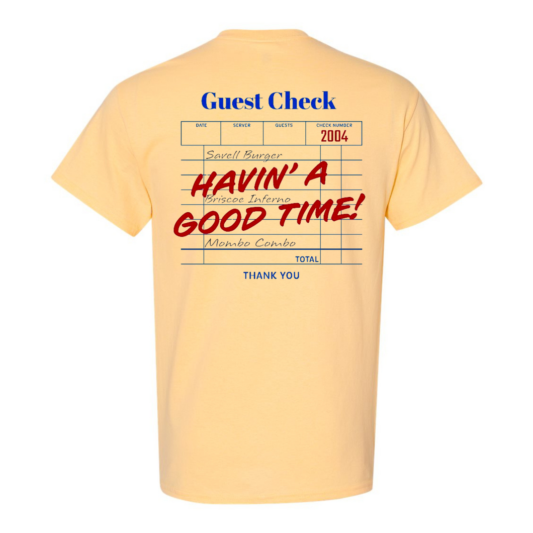 Guest Check Tee - Yellow Haze