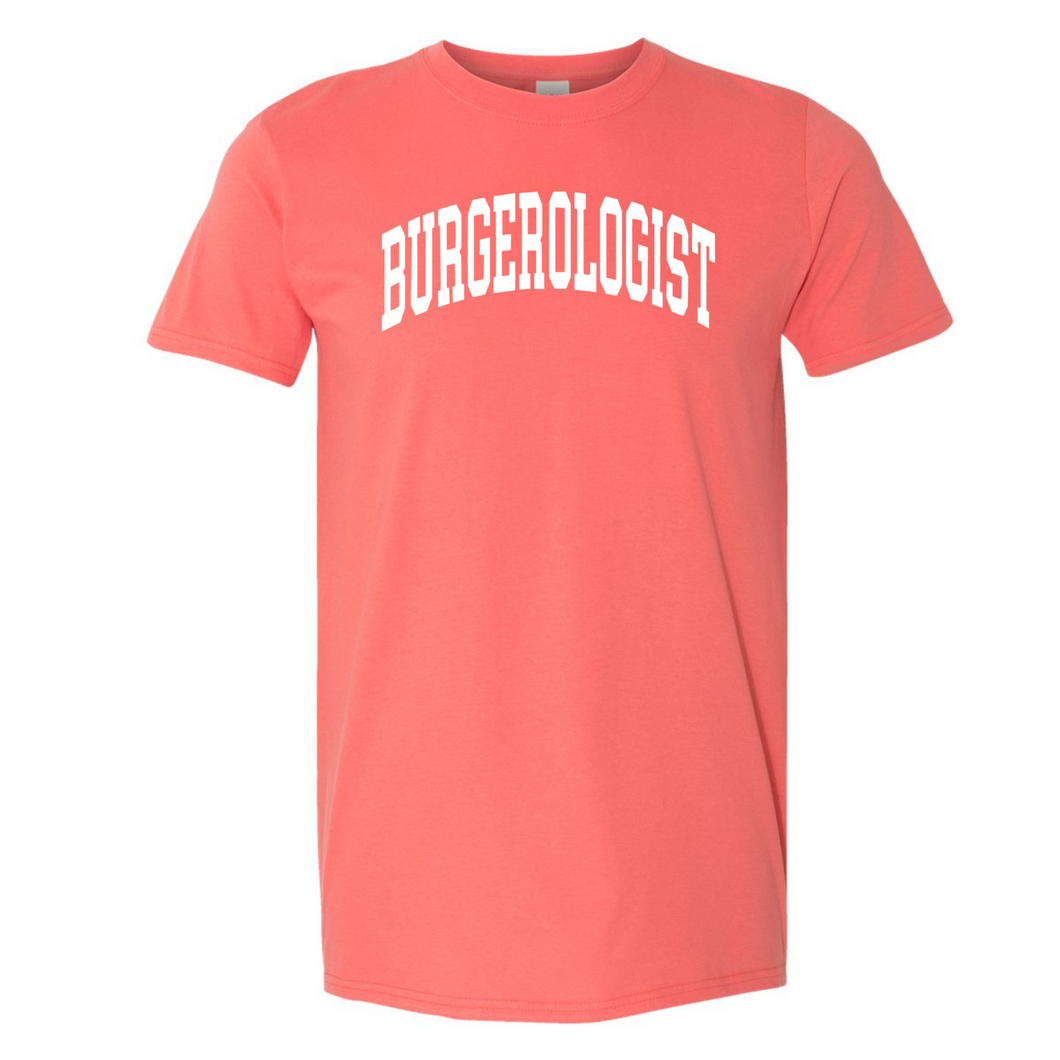 Burgerologist Tee - Coral Silk